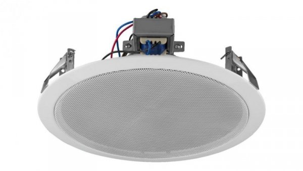 Głośnik sufitowy PA z dodatkowym przetwornikiem wysokotonowym Technika 100V, 4 odczepy mocy 20cm (8) 2-drożny głośnik EDL-118TW
