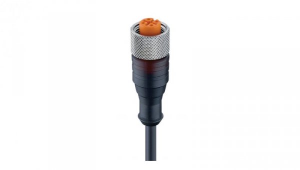 Kabel konfekcjonowany jednostronnie złącze M12 żeńskie proste 3-pinowe z gwintem samoblokującym RKT PUR 4-3-224/10 M