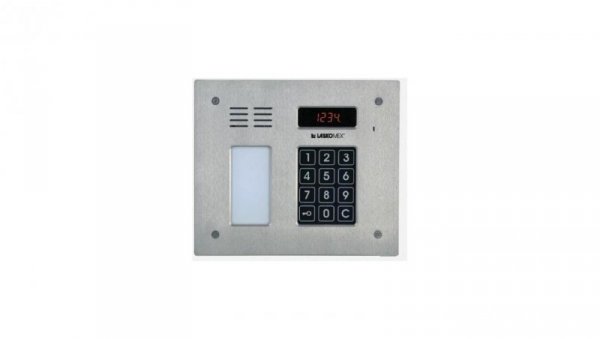 Cyfrowy panel poziomy ze stali nierdzewnej, czytnik RFID, lista lokatorów 255 abonentów CP-2512NR INOX