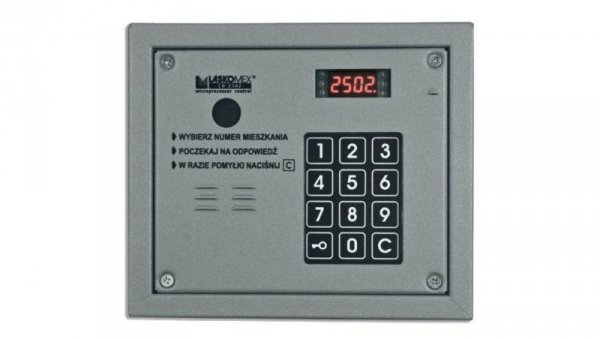 Cyfrowy panel audio bramowy z możliwością dołożenia kamery CP-2503P srebrny