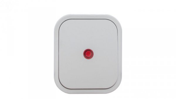 B2 Łącznik natynkowy 10A 250V schodowy IP54 podświetlany biały 00060278