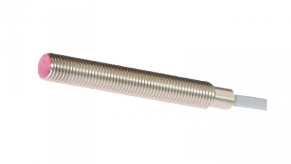 Czujnik indukcyjny M8x1 dł: 60mm zabudowany Sn: 2mm 10-30V DC 140stC PNP NC kabel 2m IP65 stal nierdzewna IB080250