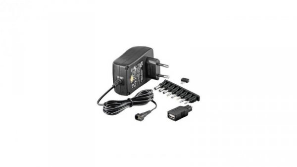 Zasilacz 230V uniwersalny 3-12V regulowany 1,5A IPW-NTS1500G