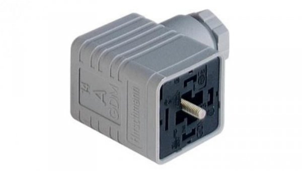 Gniazdo kablowe ze śrubą centralną M3x35 3 + PE PG 9 Typ A GDM 3009 grau
