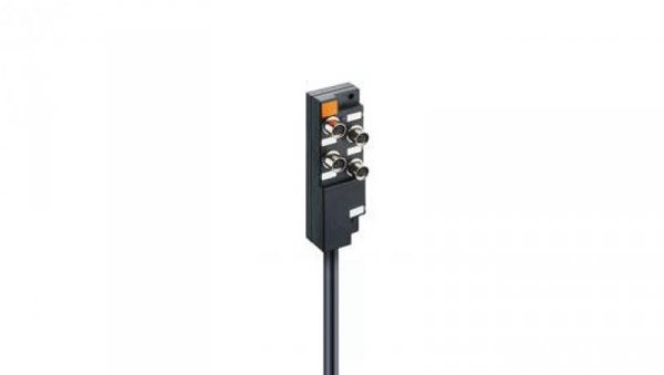 Koncentrator aktuator/sensor z wskaźnikiem funkcyjnym i operacyjnym LED 4-portowy gniazda M8 3-pinowy ASBM 4/LED 3-343/10 M