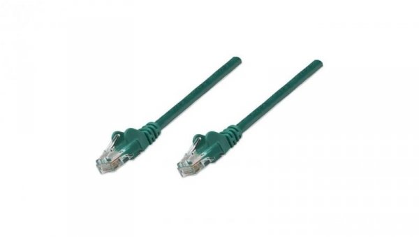 Patch Cord Cat5E UTP 1,0M Zielony 100 Miedź 318945