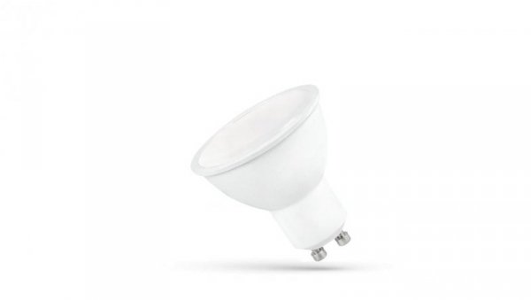 LED GU10 230V 6W SMD WW z MLECZNĄ SZYBKĄ biała SPECTRUM +