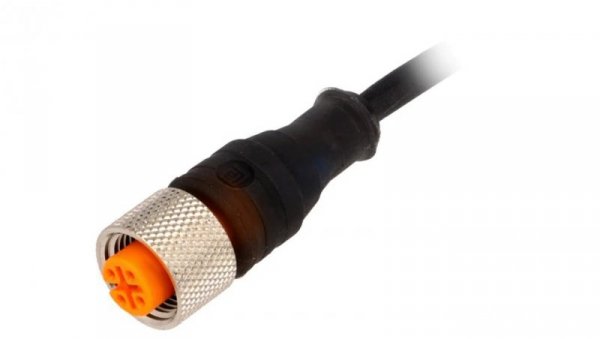 Kabel konfekcjononowany jednostronnie M12 złącze żeńskie proste 3-pinowe kodowanie A przeźroczysta obudowa RKT/LED A 4-3-224/5 M