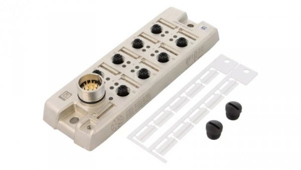 Koncentrator pasywny aktuator/sensor porty 8xM12 5pin/złącze M23 męskie 12pin na kabel sterujący ASBS 8 5-4