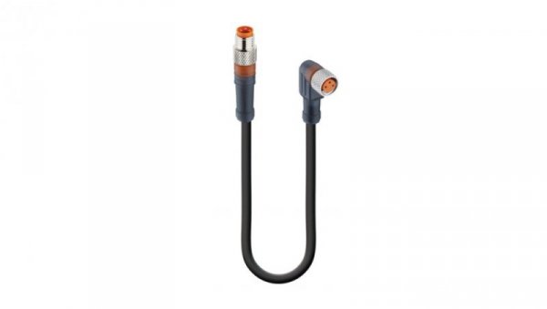 Kabel konfekcjonowany obustronnie zakończony złącza M8 3-pin męskie proste żeńskie kątowe RSMV 3-RKMWV 3-224/1 M