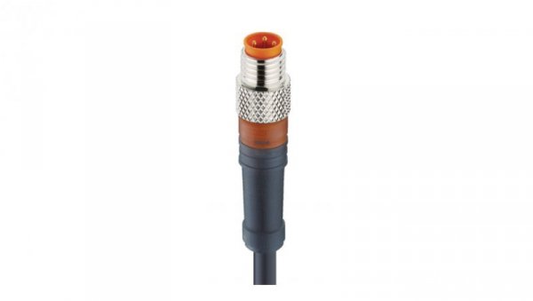 Kabel konfekcjonowany jednostronnie zakończony złącze M8 3-pinowe męskie proste z samoblokującym gwintem RSMV 3-224/10 M