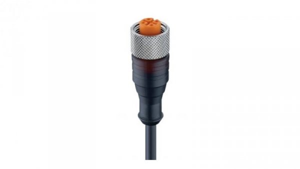 Kabel konfekcjononowany jednostronnie M12 żeńskie proste 3-pinowe kodowanie A przeźroczysta obudowa RKT/LED A 4-3-224/10 M