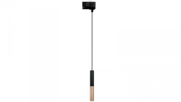 Lampa LEYA LED 3W Rose Gold / Black wisząca zwis oprawa SLIM fi25 na szynę szynoprzewod 1-fazowy luxsystem-1f