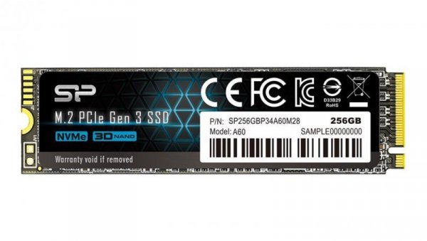 Dysk SSD Silicon Power Ace A60 SP256GBP34A60M28 (256 GB M.2 PCIe NVMe 3.0 x4)