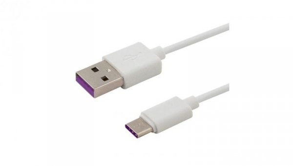 Kabel SAVIO CL-126 (USB typu C - USB 2.0 typu A 1m kolor biały)