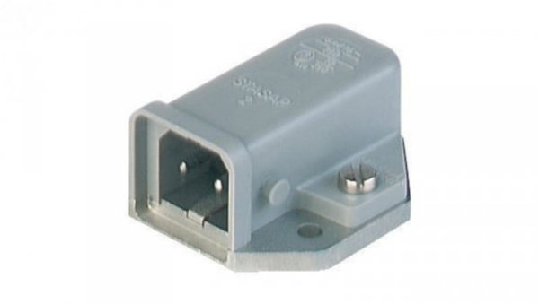 Prostokątne złacze zasilające panelowe (seria ST) męskie montaż panelowy 2+PE 230 V AC/DC 16 A AC/6 A DC STASAP 2 B