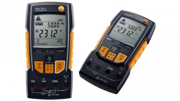 Multimetr cyfrowy / Miernik uniwersalny 0,1-600 VAC/DC, 0,1mA-10A AC/DC, 0,1-40 MOm / Made in Germany / Testo 760-1