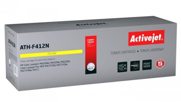 Toner Activejet ATH-F412N (zamiennik HP 410A CF412A Supreme 2300 stron żółty)