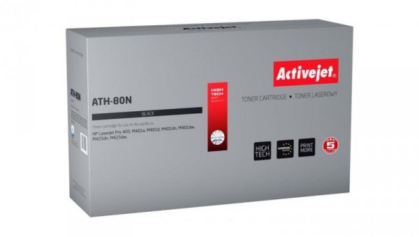 Toner Activejet ATH-80N (zamiennik HP 80A CF280A Supreme 3500 stron czarny)