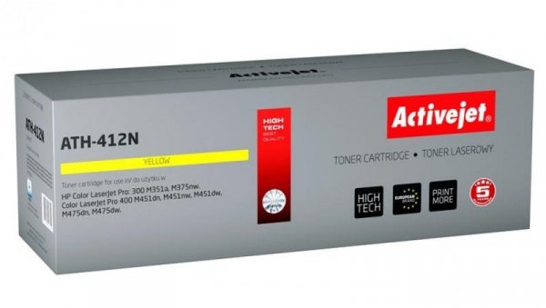 Toner Activejet ATH-412N (zamiennik HP 305A CE412A Supreme 2600 stron żółty)