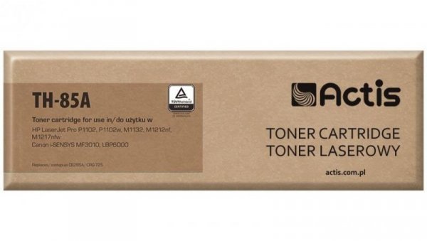 Toner ACTIS TH-85A (zamiennik HP 85A CE285A, Canon CRG-725 Standard 1600 stron czarny)