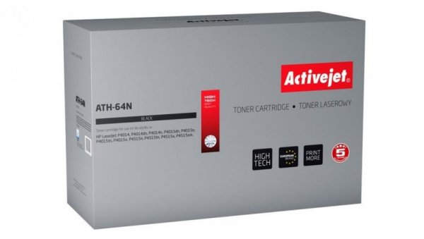 Toner Activejet ATH-64N (zamiennik HP 64A CC364A Supreme 10000 stron czarny)