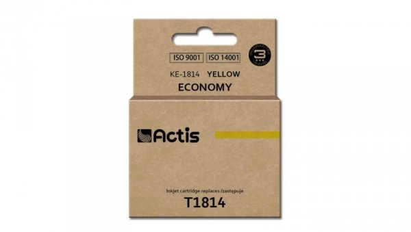 Tusz ACTIS KE-1814 (zamiennik Epson T1814 Standard 15 ml żółty)