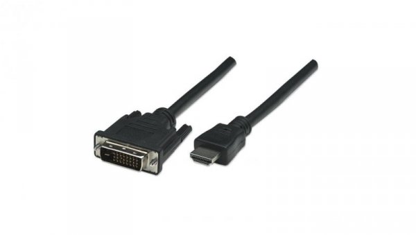 Kabel monitorowy HDMI/DVI-D 24+1 M/M 1.8M ICOC HDMI-D-018