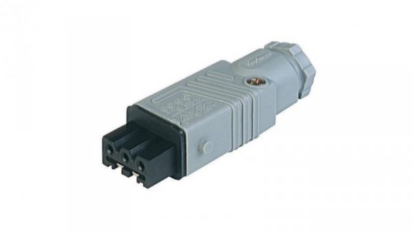 Prostokątne złącze zasilające do samokonfekcjonowania (seria ST) żeńskie 3+PE 400 VAC/230 V DC 16 A AC/10 A DC STAK 3 N grau