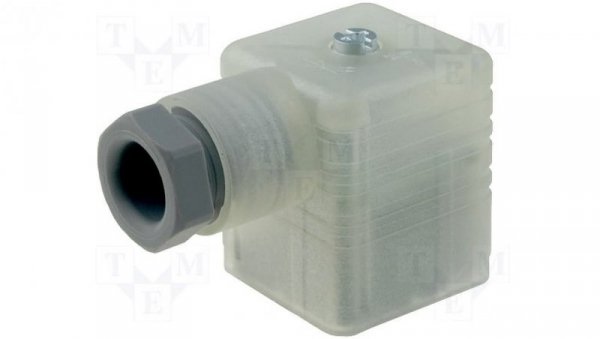 Złącze zaworowe serii GDM żeński 3-pinowe (2+PE) śrubowe M16 dioda LED 24 V AC/DC 8 A GDML 2016 LED 24 YE grau