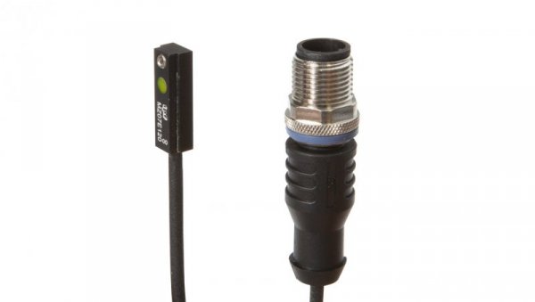 Czujnik magnetyczny cylinder rowek T 6,2 mm 6,3x20x5,2mm 10-30V DC PNP NO złącze kablowe M12 3-pinowe 0,3m PUR IP67 MZ07E120