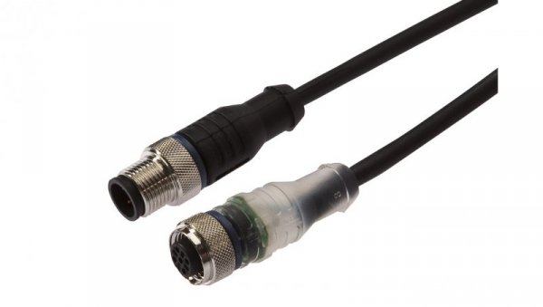 Kabel konfekcjonowany obustronny złącze M12 żeńskie 4-pinowe proste M12 męskie 4-pinowe proste 4x0,34mm² 0,3m PUR IP67 VK030F26