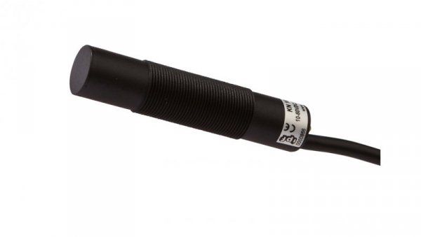 Czujnik pojemnościowy M18x1 dł: 81mm niezabudowany Sn: 1-8mm 10-60V DC PNP NO kabel 2m IP67 KN180107