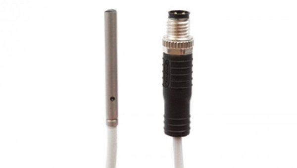 Czujnik optyczny odbiciowy śr: 4mm dł: 36mm Sn: 10mm 10-30V DC PNP NO złącze kablowe M8 3-pinowe 0,3m IP67 OTR49174