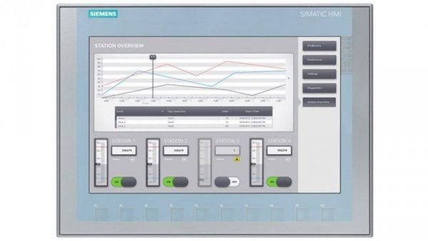 Panel operatorski dotykowy 12 65536 kolorów Ethernet/Profinet RJ45 SIMATIC KTP1200 BASIC COLOR PN 6AV2123-2MB03-0AX0