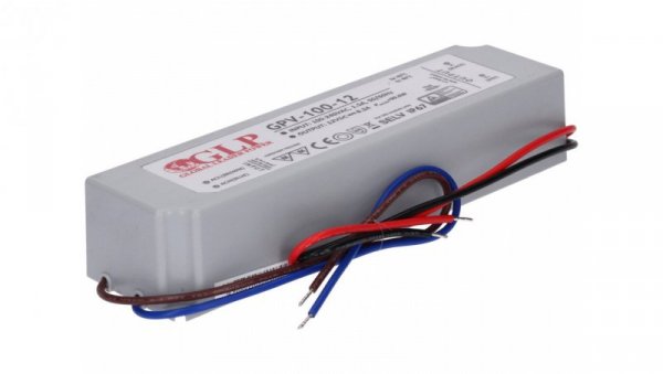 Zasilacz herm. GLP 12V 100W IP67 GPV