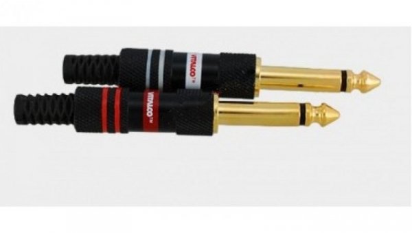 Wtyk Jack 6,3 mono złoty Vitalco 6mm 24983