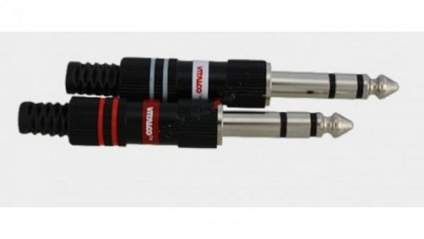 Wtyk Jack 6,3 stereo nikiel Vitalco 6mm 24984