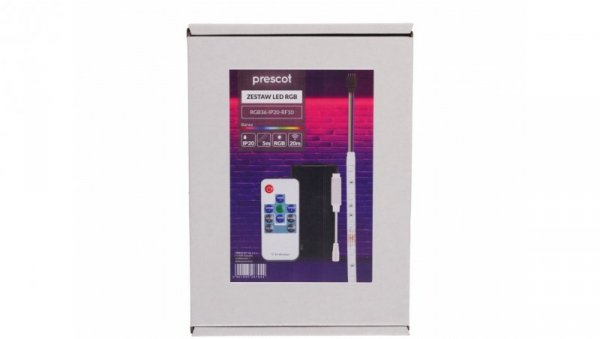 Zestaw led RGB 36W 150led 10key IP20 pudełko
