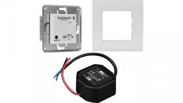 Wzmacniacz stereo 5W, z odbiornikiem Bluetooth, do montażu wpustowego IWA-05BT/WS