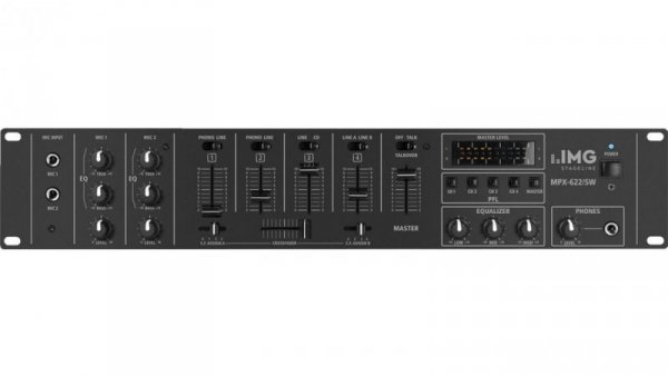 6-kanałowy mikser stereo MPX-622/SW