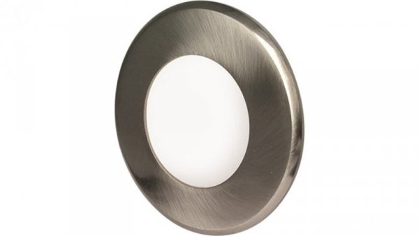 Oprawa downlight LED 3W 190lm 3800K/neutralna IP44/20 okrągły do wbudowania matowy chrom LED15 VEGA-R Matt Chrome 3W NW GXDW210