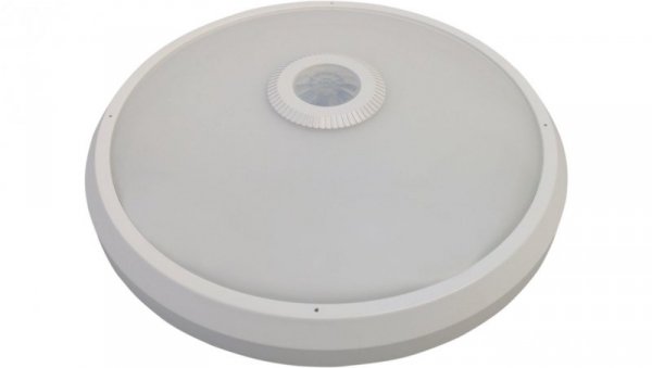 Plafon LED 16W 1150lm 4000K/neutralna IP54 okrągły wodoodporny z czujnikiem ruchu PIR biały LED MANA IP54 16W NW GXPS012