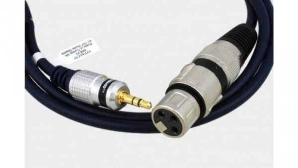 Kabel mikrofonowy gniazdo XLR/wtyk Jack 3,5 stereo MK21 3m