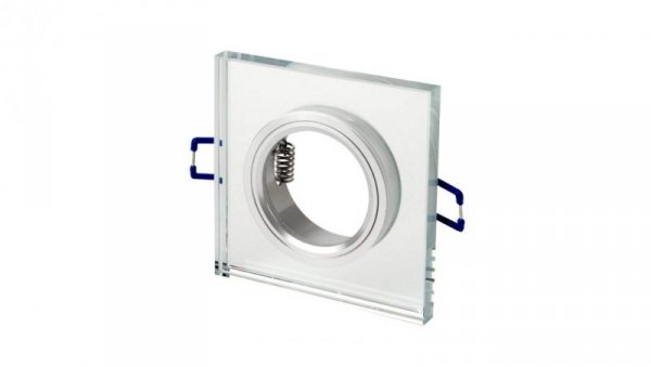 *LED line Oprawa szklana kwadratowa srebrna 90x25x10mm