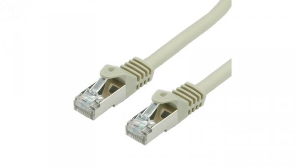 Kabel krosowy EmiterNet SFTP kat.6A LSOH 0,5 m szary, EM/PC-SFTP6ALSOH-0.5M