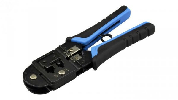 Zaciskarka praska wtyków RJ45 RJ12 RJ11 boczna NEKU
