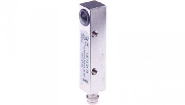 Czujnik optyczny odbiornik nadajnika 64x12x12mm Sn: 6m 10-35V DC PNP NO złącze M8 IP65 OE130175