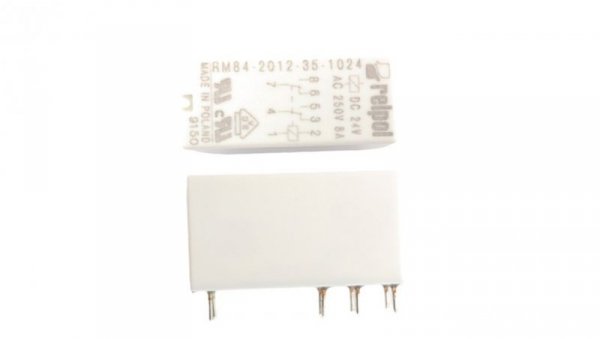 Przekaźnik miniaturowy 2P 8A 24V DC PCB AgNi RM84-2012-35-1024 600336