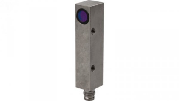 Czujnik laserowy odbiciowy 64x14x12mm fi0,3mm Sn: 1m 12-32V DC PNP/NPN złącze M8 3pin PE130171